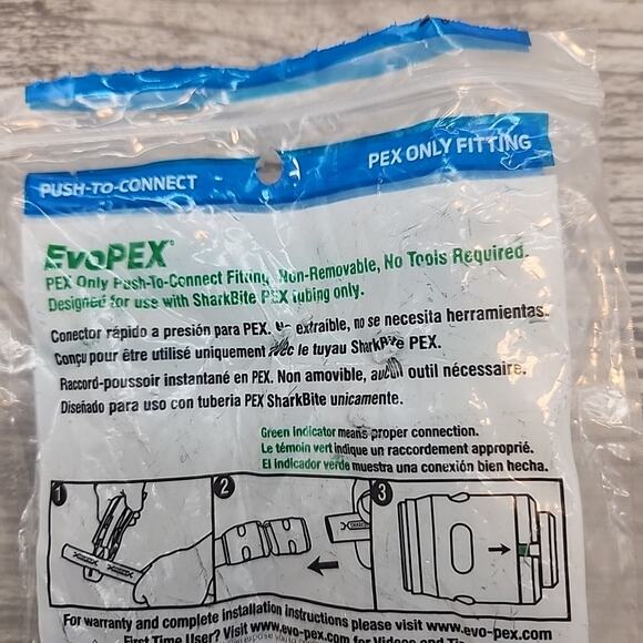 SharkBite EvoPEX Push-to-Connect 3/4" x 3/4" FNPT Coupling 2Packs of 2ct ea[108] - Picture 6 of 13